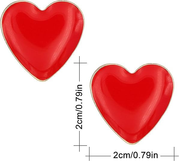 Red Heart Earrings