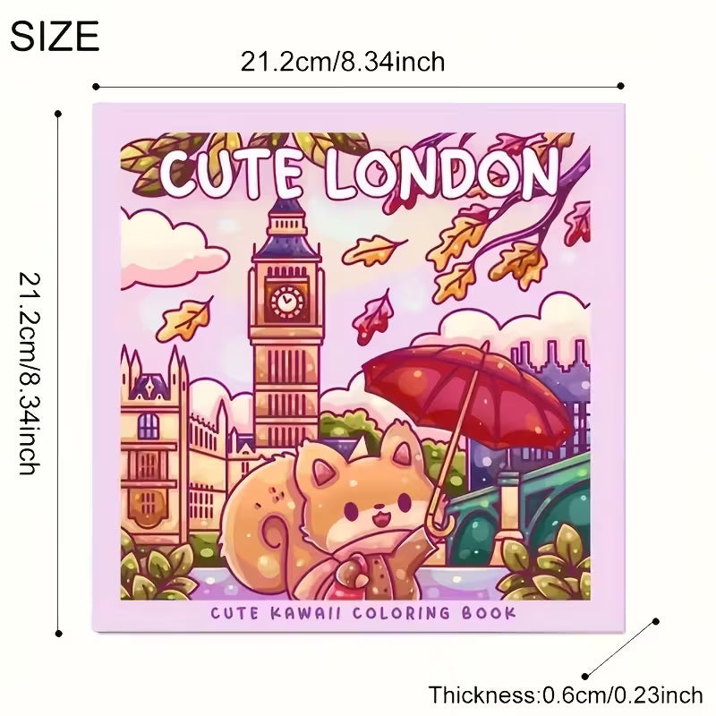 Cute London Coloring Book