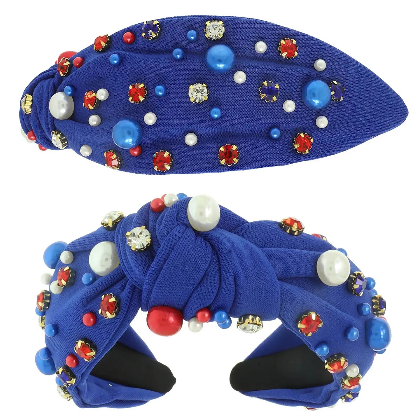 Patriotic Bling Headbands- Blue or White