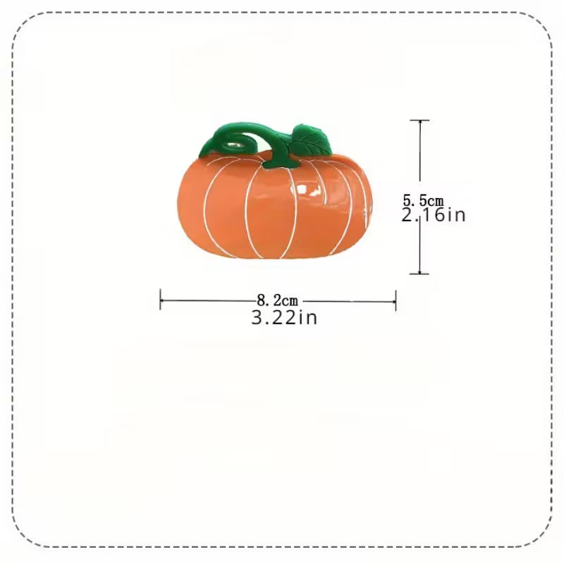 Pumpkin Claw Clip