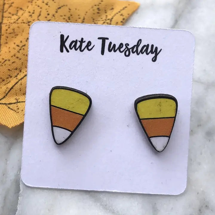 Candy Corn Earrings
