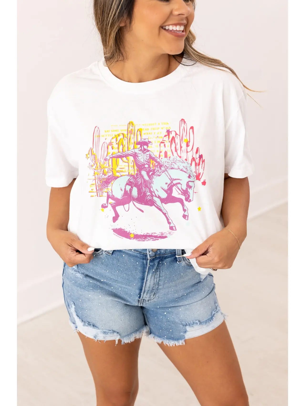 Neon Cowboy Tee