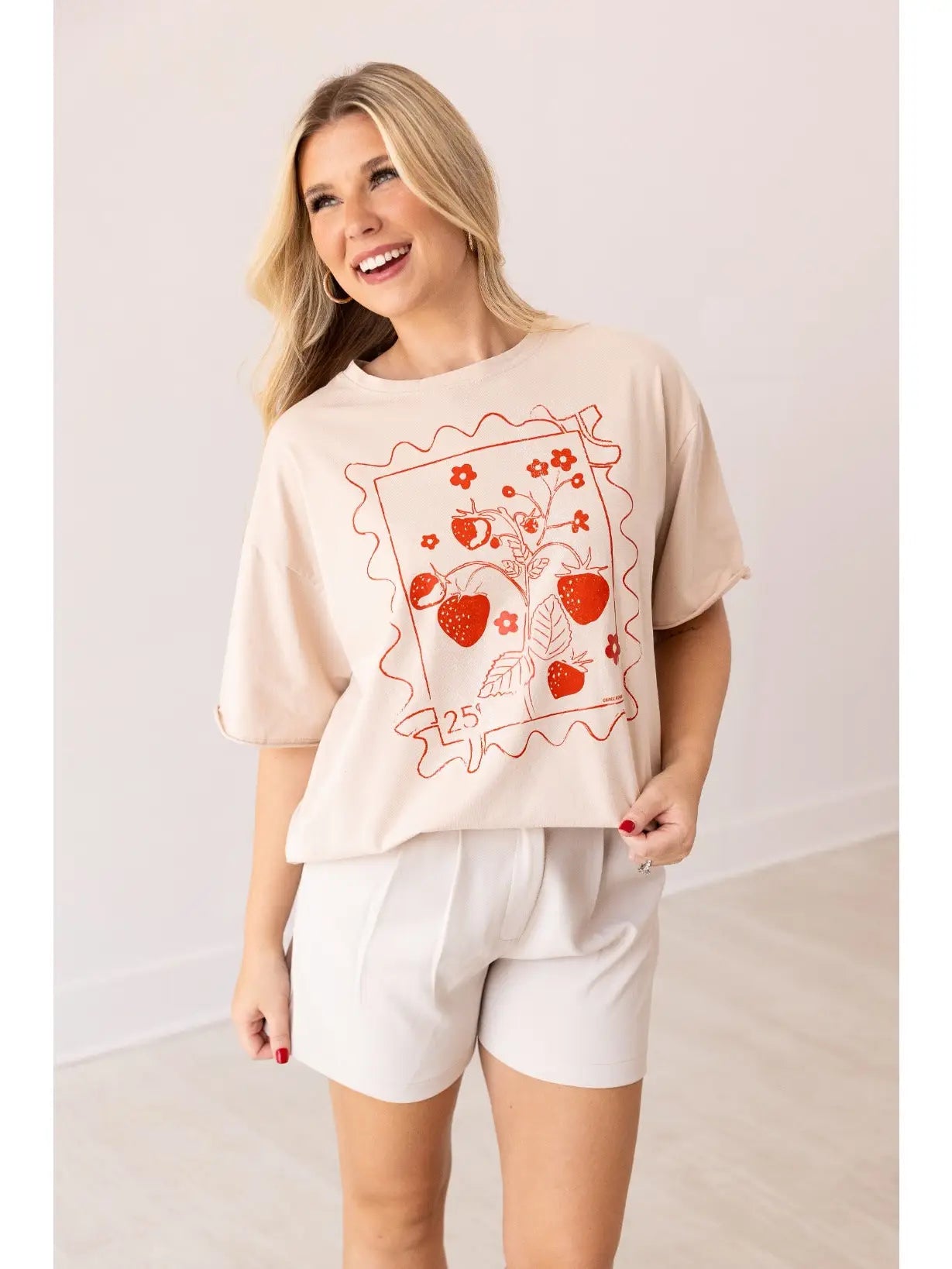 Strawberry Stamp Tee