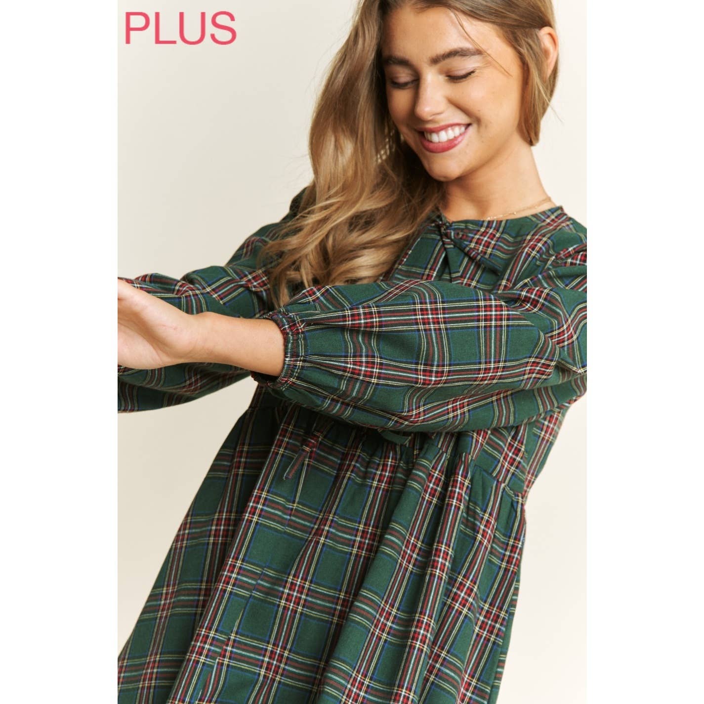 Plaid Babydoll Dress