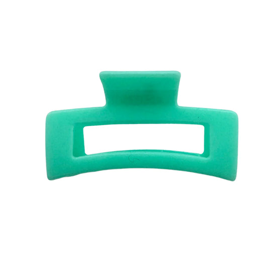 Large Teal Matte Claw Clip