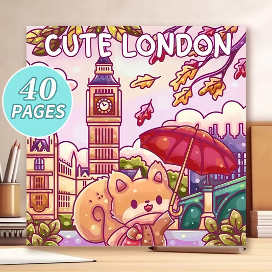 Cute London Coloring Book