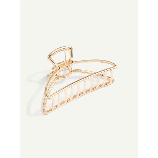 Small Half Moon Gold Claw Clip