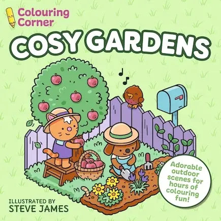 Cozy Gardens Coloring Book