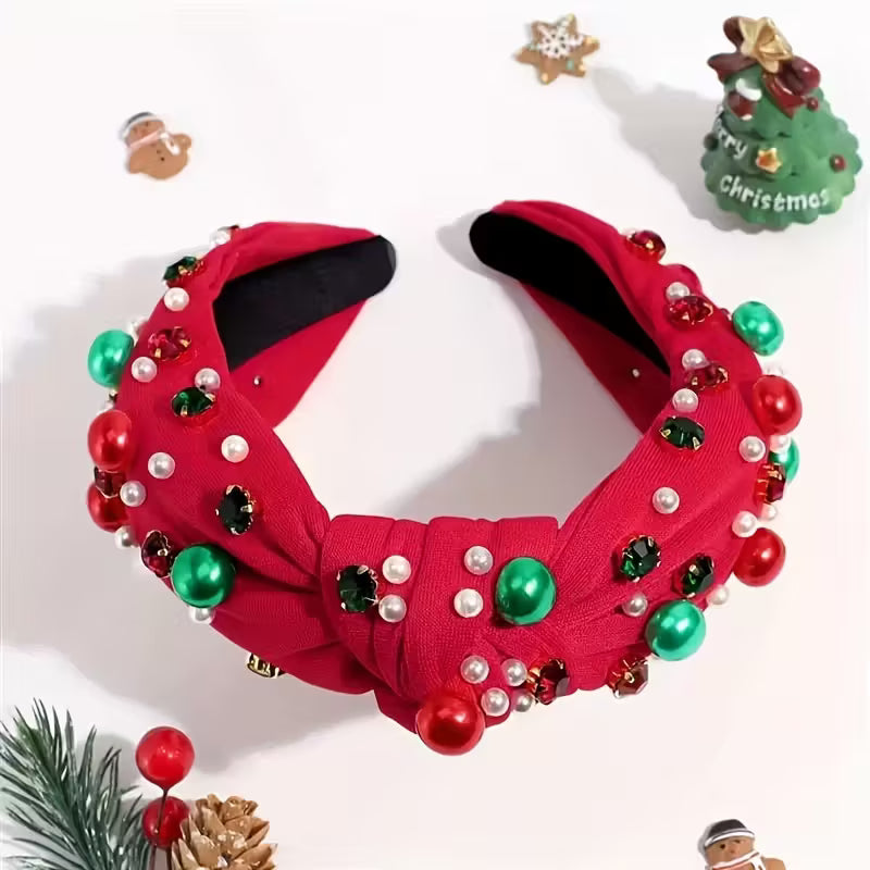 Jeweled Holiday Headbands