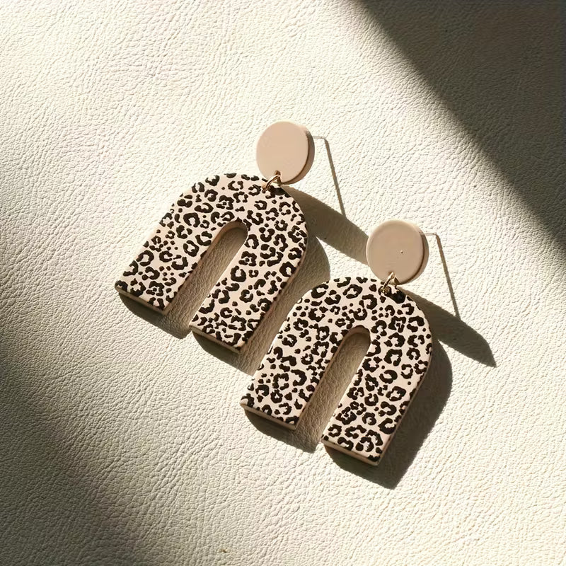 Boho Chic Leopard Earrings