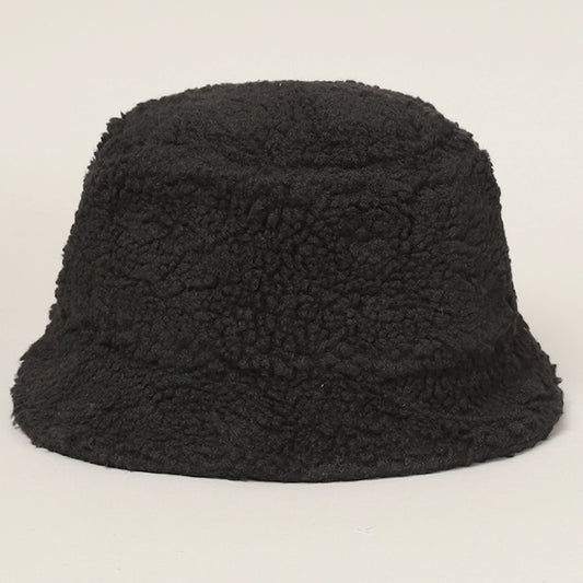 Black Sherpa Bucket Hat