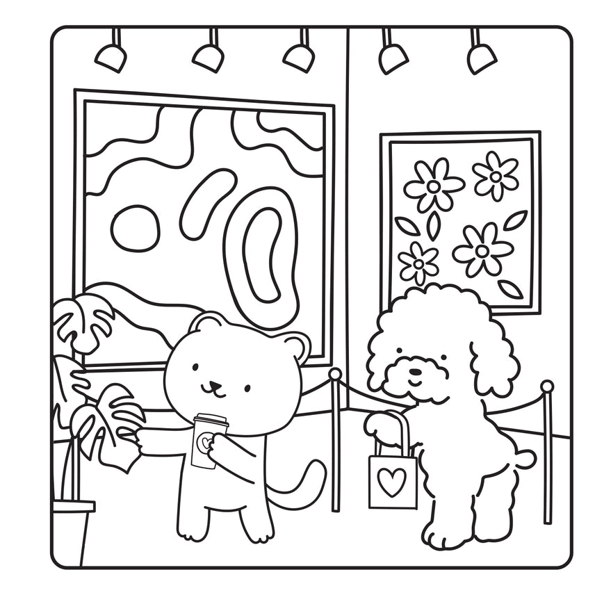 Comfy & Cozy Coloring Book