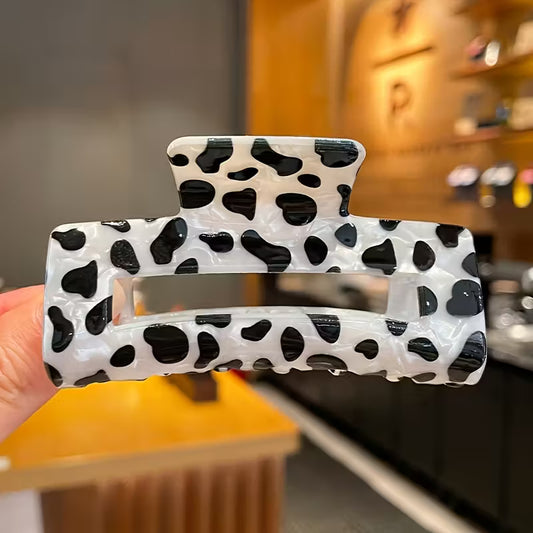 Cow Print Claw Clip
