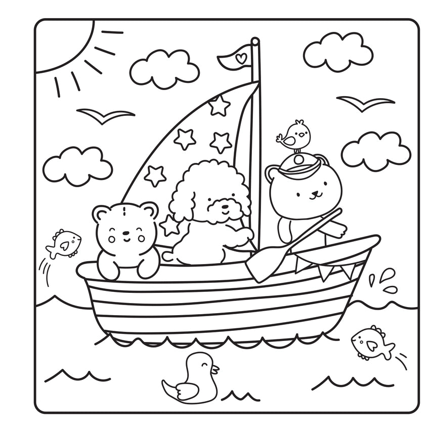 Happy Street Coloring Book
