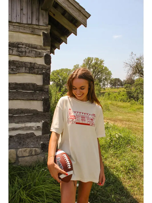 Nebraska Gameday Village Tee