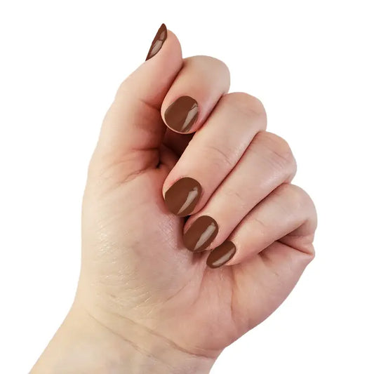 Rich Cognac Nail Wraps