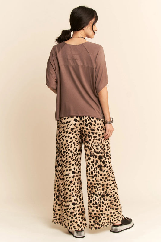 Leopard Drawstring Pants