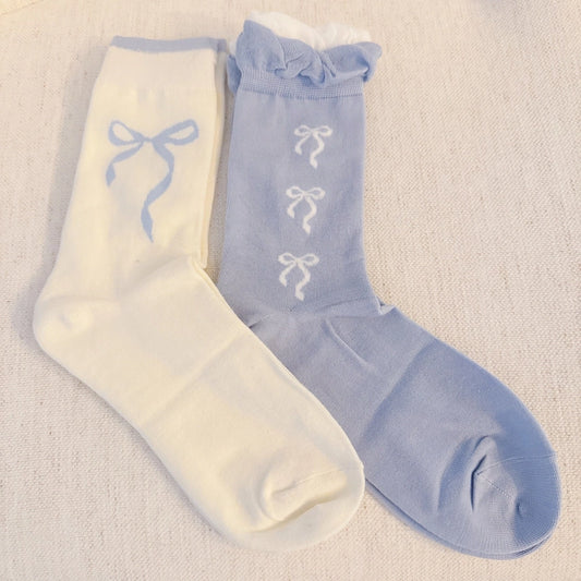 Blue Coquette Socks