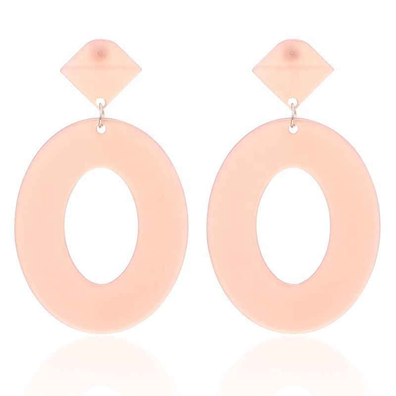 Large Pink Earrings