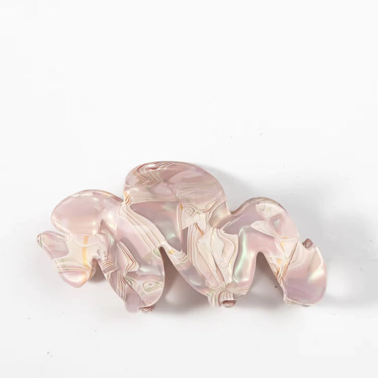 Purple Wavy Claw Clip