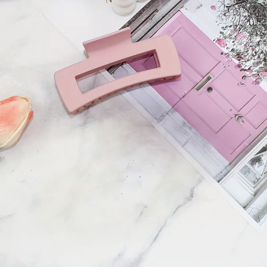 Large Pale Pink Matte Claw Clip