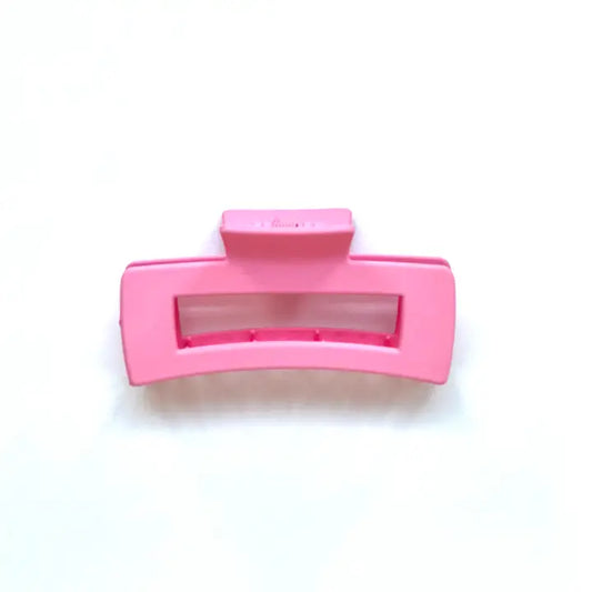 Large Hot Pink Matte Claw Clip
