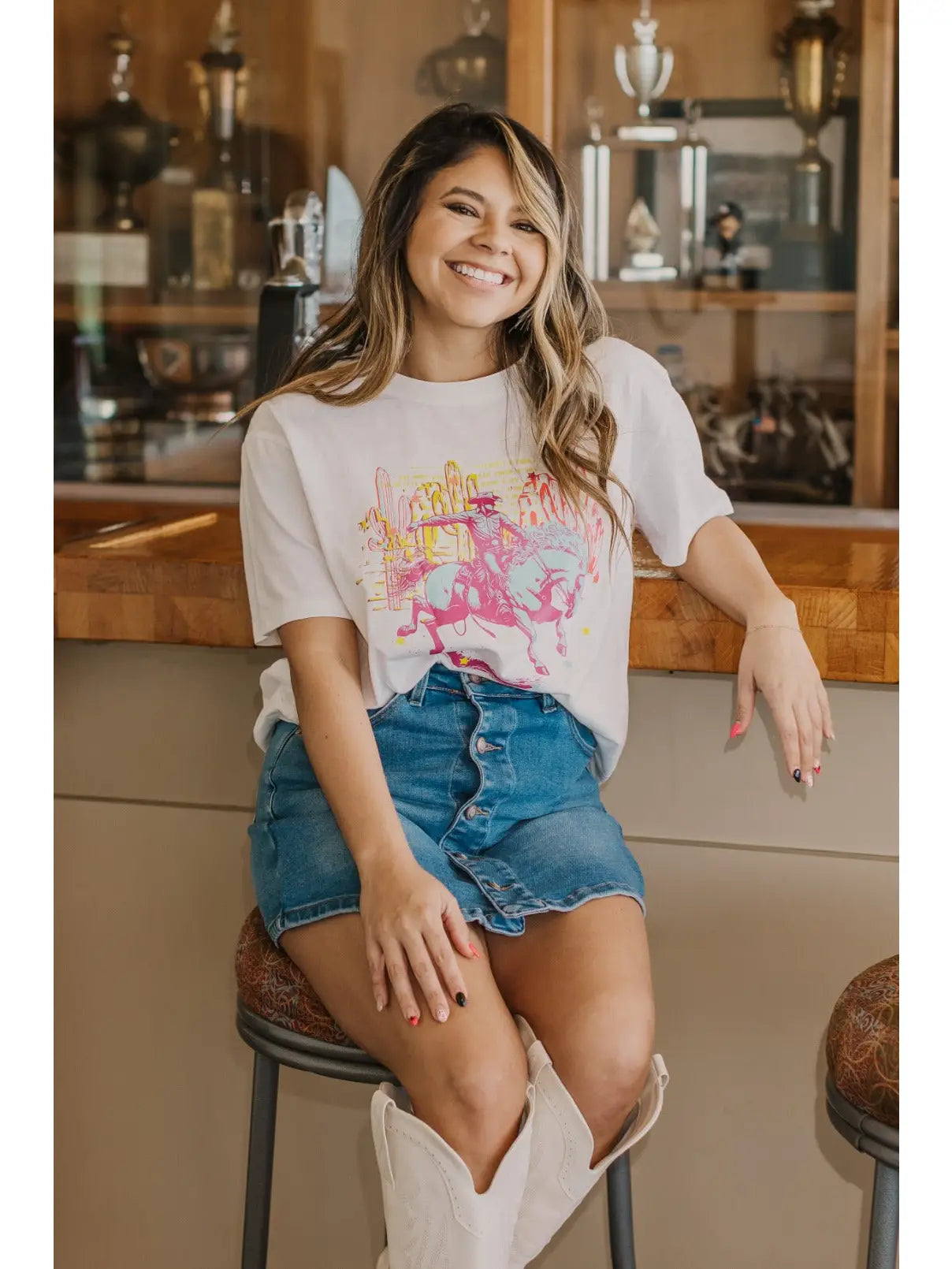 Neon Cowboy Tee