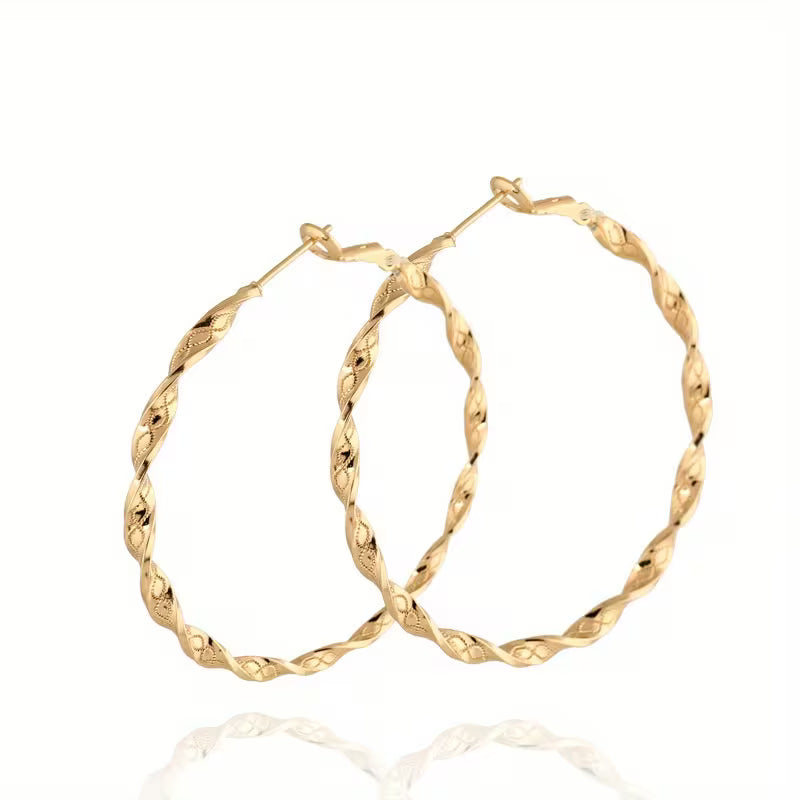 Large Twisted Hoops