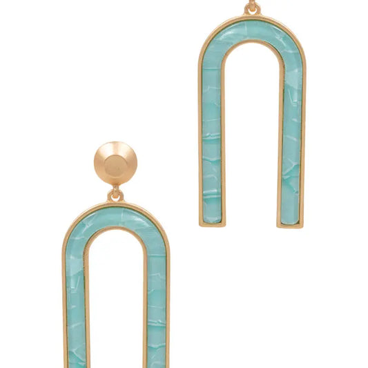 Mint Arch Earrings