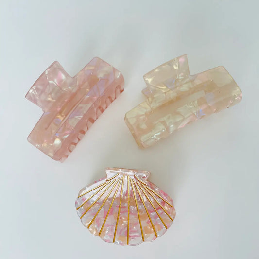 Seashells At Sunset Coastal Claw Clips