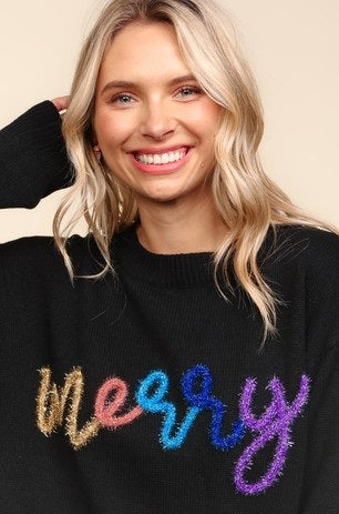 Merry Tinsel Sweater