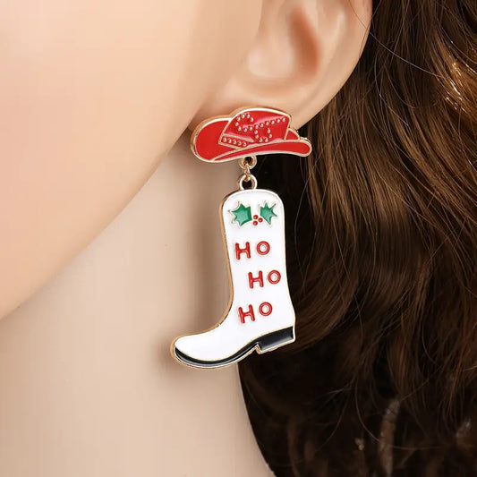 Christmas Boots Earrings