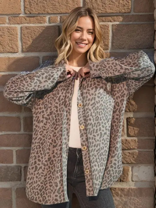 Cheetah Shacket