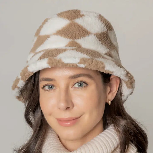Diamond Sherpa Bucket Hat