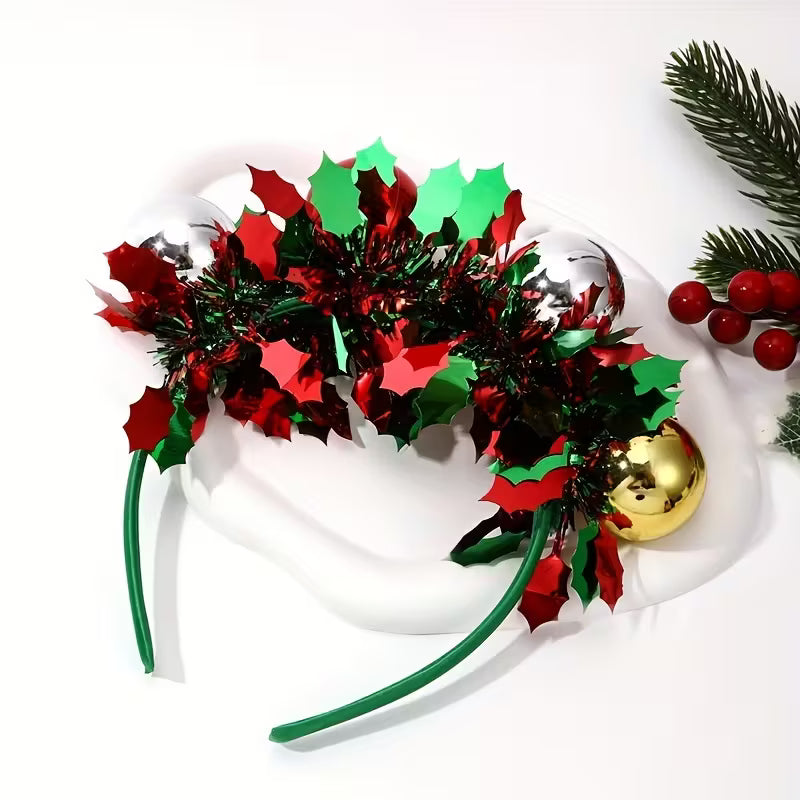 Green Ornament Holiday Headband