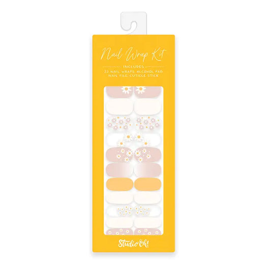 Ditzy Daisies Nail Wrap Kit
