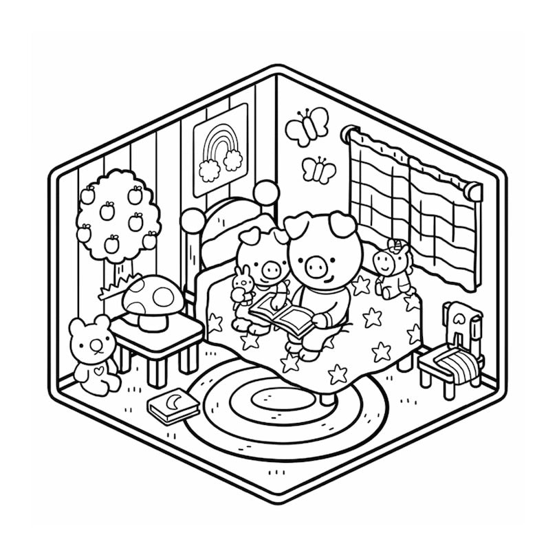 Cozy Homes Coloring Book
