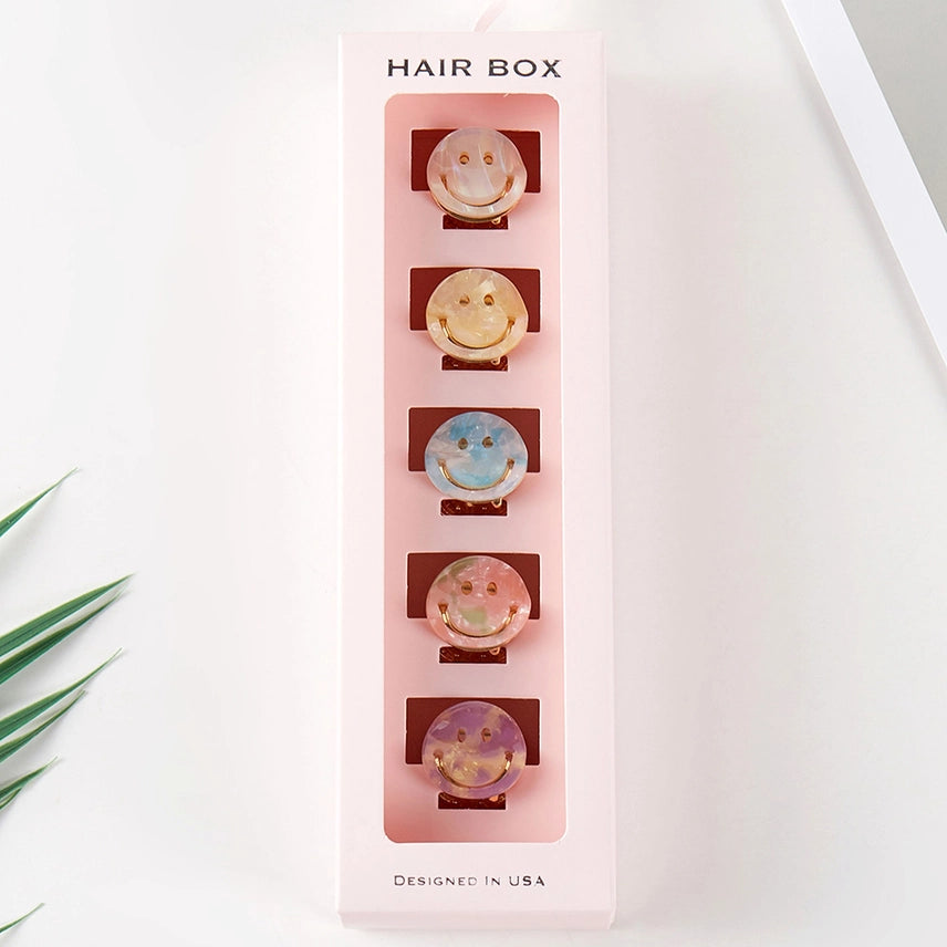 Smiley Claw Clip Set