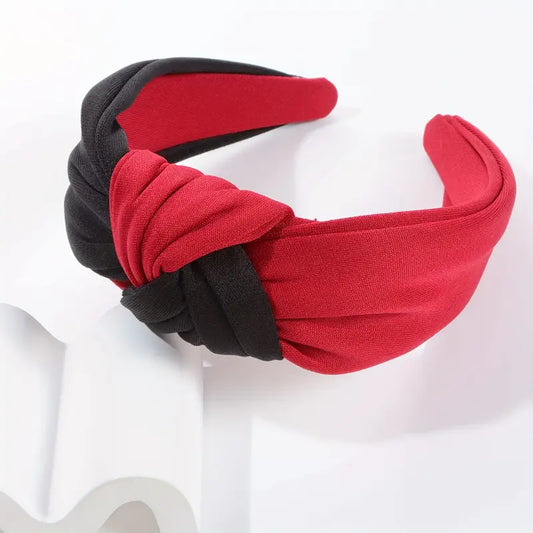 Red and Black Game Day Knotted Headband