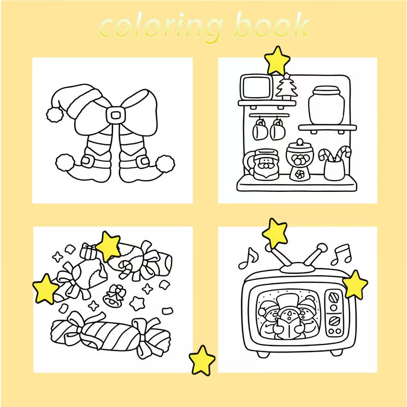 Christmas Patterns Coloring Book