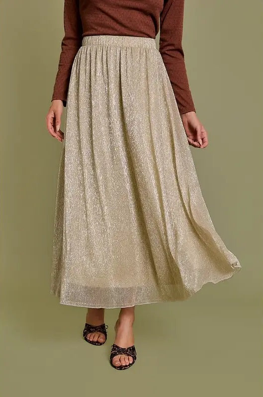 Gold Maxi Skirt