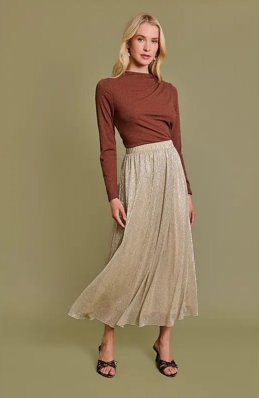 Gold Maxi Skirt