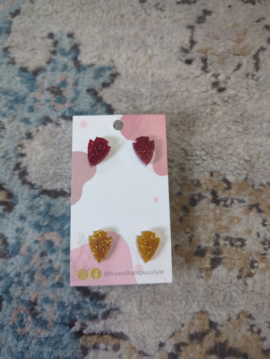Sparkly Arrowhead Earrings