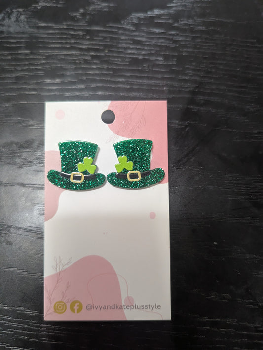 Leprechaun Hat Earrings