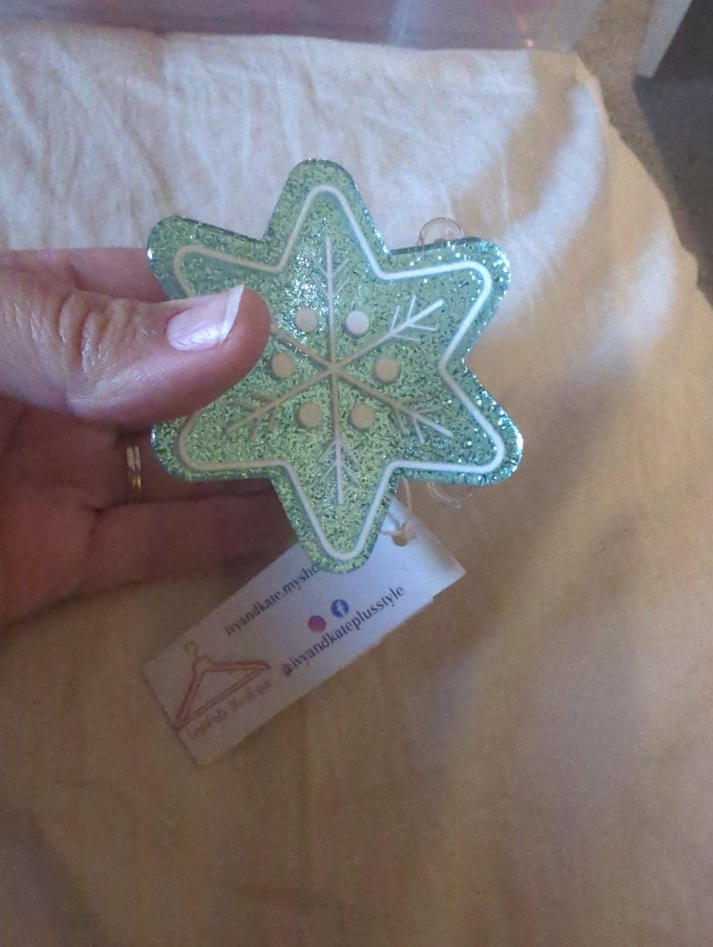 Snowflake Claw Clip