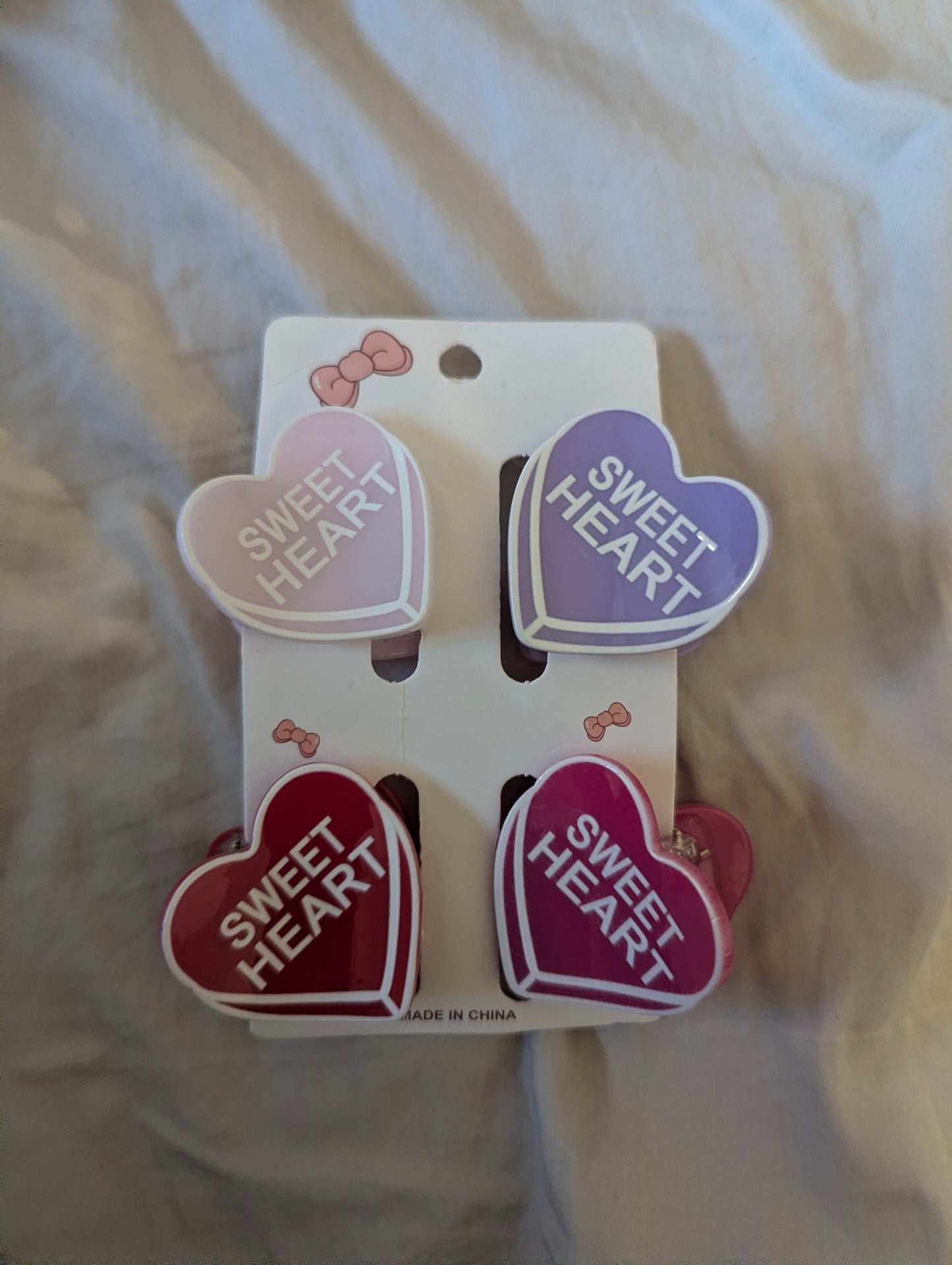 Sweet Heart Claw Clips
