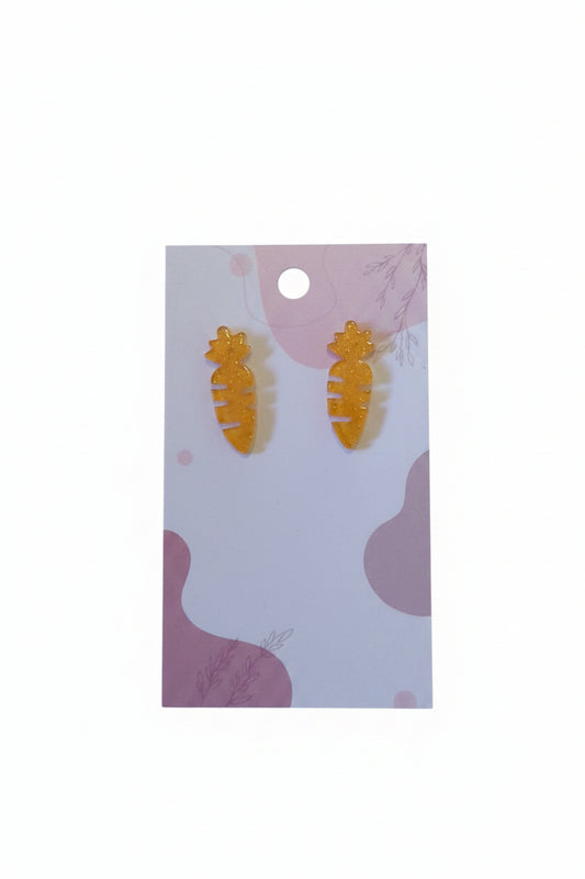 Sparkly Carrot Earrings