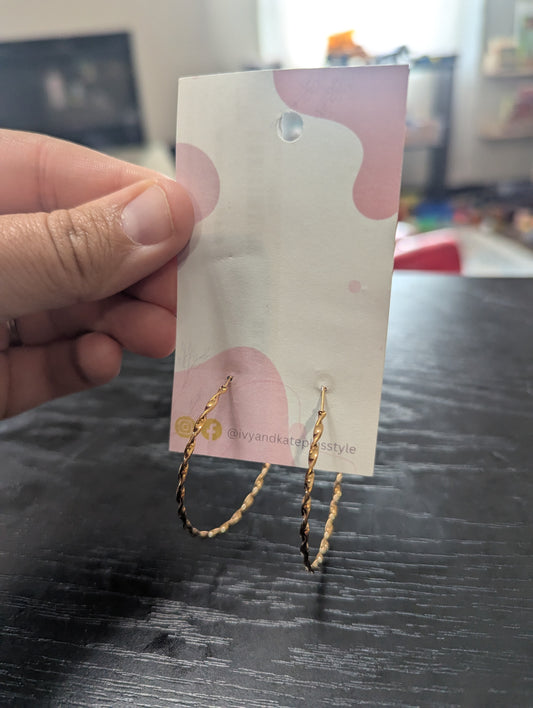 Large Twisted Hoops