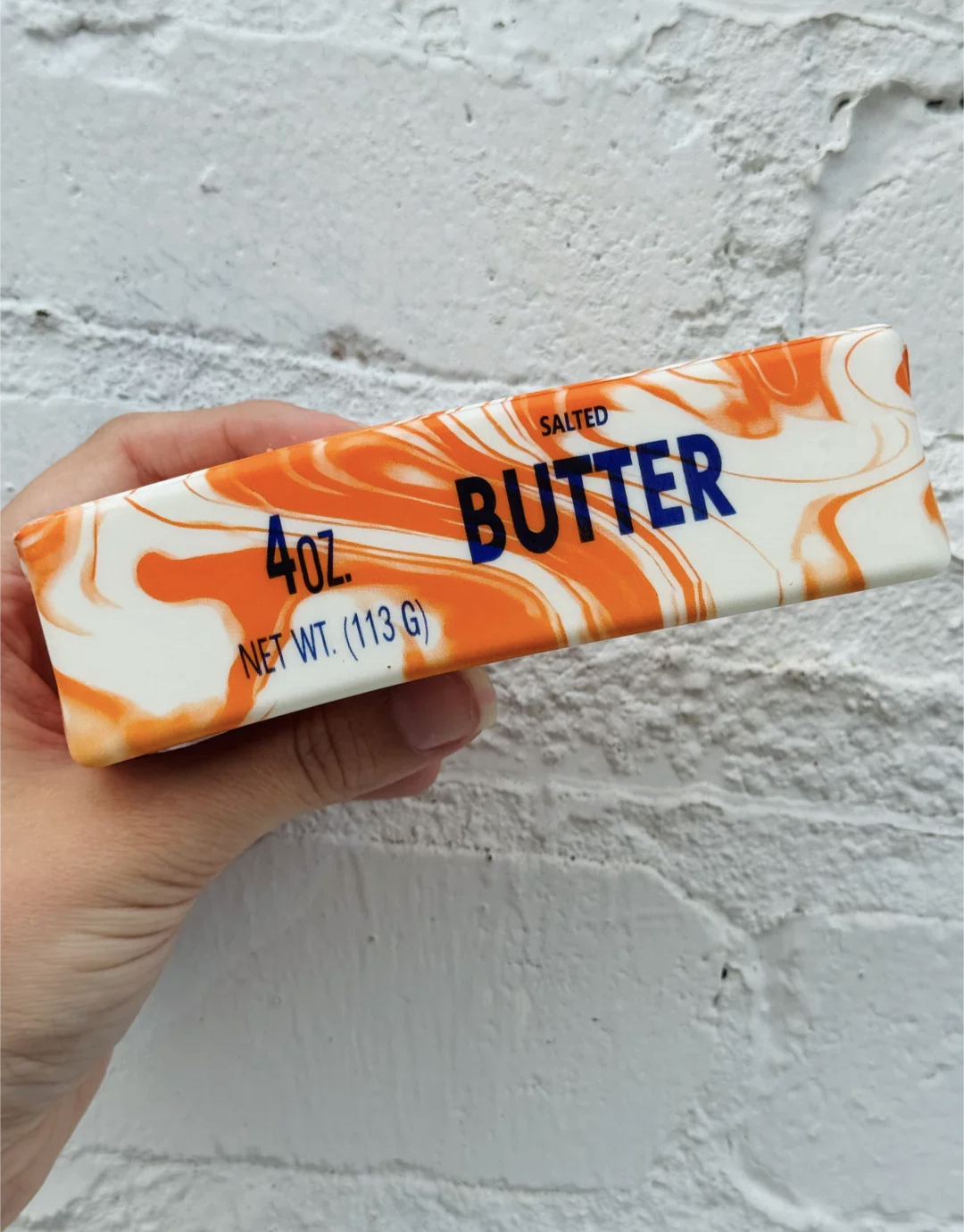 Orange Marbled Butter Squishy