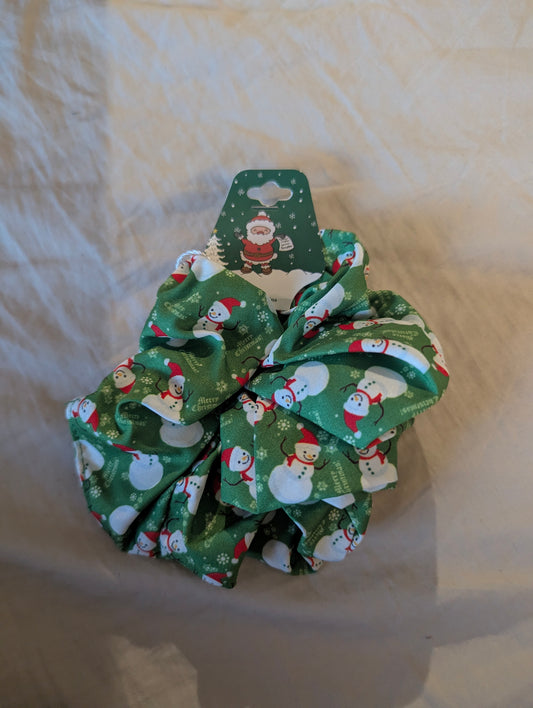 Christmas Scrunchie - Snowmen